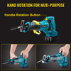 Cordless Reciprocating Saw, 18V Max Reciprocating Saw, 1 Battery Brushless Reciprocating Saw Kit, Powerful Variable Speed 180° Rotation Reciprocating Saw with 4 Blades for Wood & Metal Cutting