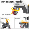 Adjustable Universal Mobile Base 1500 LBS Load-Bearing Capacity Heavy-Duty Mobile Base Rolling Mobile Base with Locking Levers, Used for Mobilizing Woodworking Equipment, Fridge, Washing Machine