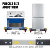 Adjustable Universal Mobile Base 1500 LBS Load-Bearing Capacity Heavy-Duty Mobile Base Rolling Mobile Base with Locking Levers, Used for Mobilizing Woodworking Equipment, Fridge, Washing Machine