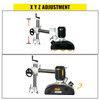 Power Feeder, 1 HP Power Stock Feeder, Three PH Table Saw Feeder, 110V Woodworking Power Feeder, 8 Speed Woodworking Stock Feeder with 3 Roller and Variable Speed for Milling and Ripping