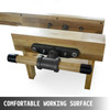 10.5" Woodworking Bench Vise, Wood Clamp Locking Cast Iron 500mm Screw
