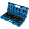 Impact Socket Set 1/2 Inches 19 Piece Impact Sockets, Standard Socket Assortment, 1/2 Inches Drive Socket Set Impact Standard SAE (3/8 Inches to 1-1/2 Inches) 6-point Hex Sockets