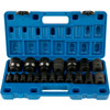 Impact Socket Set 1/2 Inches 19 Piece Impact Sockets, Standard Socket Assortment, 1/2 Inches Drive Socket Set Impact Standard SAE (3/8 Inches to 1-1/2 Inches) 6-point Hex Sockets