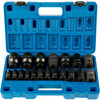 Impact Socket Set 1/2 Inches 19 Piece Impact Sockets, Standard Socket Assortment, 1/2 Inches Drive Socket Set Impact Standard SAE (3/8 Inches to 1-1/2 Inches) 6-point Hex Sockets