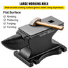 Cast Iron Anvil, 100 Lbs(45kg) Single Horn Anvil with 10.4 x 5 in Countertop and Stable Base, High Hardness Rugged Round Horn Anvil Blacksmith, for Bending, Shaping, Twisting