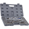 Tap and Die Set, 60 PC Tap Set Metric and Sae with Storage Case, Carbon Steel Internal and External Tap and Die Set Metric and Standard, Used for Create New Threads or Repair Damaged Threads