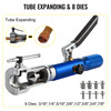 Wk-400 Hydraulic Flaring Tool Set Tube Expander Pipe Fuel Line Tool + Cutter