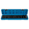 Impact Socket Set 1/2 Inch 14 Piece Impact Sockets, Deep Socket, 6-Point Sockets, Rugged Construction, Cr-V, 1/2 Inch Drive Socket Set Impact Metric 10mm - 27mm, with a Storage Cage