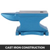 99 lb Blacksmith Anvil, Cast-Iron 45 kg Heat Treated Long Round Horn