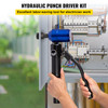 Hydraulic Hole Punch Knockout Set Knockout Kit 6 Dies 1/2" to 2" 98KN