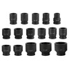 Impact Socket Set 3/4 Inches 21 Piece Standard Impact Sockets, Socket Assortment 3/4 Inches Drive Socket Set Impact Standard SAE Sizes 3/4 Inches to 2 Inches Includes Adapters and Ratchet Handle