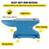 55 lb Anvil Blacksmith Cast-Iron 25 kg Heat Treated Long Round Horn