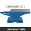 22 lb Anvil Blacksmith Cast Iron 10 kg Round Horn Heat Treated Metal Forging