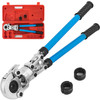 Plumbing Copper Pipe Crimper Press with 1/2" 3/4" 1" Jaws,Copper Tube Fittings Crimping Tool 40CR Steel Material,Pipe Press Copper Crimp Tool Suitable for Copper Fittings and Copper Joints etc