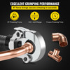 Hydraulic Pipe Crimping Tool, 8T Hydraulic Copper Tube Fittings Crimper, Copper Pipe Crimper 40CR Steel, Copper Crimping Pliers with Jaws 1/2"(12.7mm), 3/4"(19.05mm), 1"(25.4mm)
