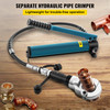 Hydraulic Pipe Crimping Tool, 8T Hydraulic Copper Tube Fittings Crimper, Copper Pipe Crimper 40CR Steel, Copper Crimping Pliers with Jaws 1/2"(12.7mm), 3/4"(19.05mm), 1"(25.4mm)