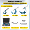 Outside Micrometer Set, 0-3" Machinist Micrometer, 0.0001" Graduation Micrometer Set, 3 Pcs Machinist Tool Set, Alloy Precision Micrometer, Laser-Etched Micrometer Standard Set with Fitted Case