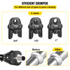 Compact Propress Jaw 1/2" 3/4" 1" Propress Compact Press Jaw 40 Cr Steel Standard Jaw for Propress Compatible Pipe Wrench Jaw Set with Tool Kit Propress Jaw for Inline Press & Aluminum PEX pipe