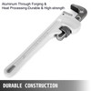 12" Large Aluminum Pipe Wrench Straight Head 12 In. Long Handle Plumbers Tool