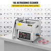 Digital Ultrasonic Cleaner 10L Ultrasonic Cleaning Machine 50kHz 110V Sonic Cleaner Machine 304 Stainless Steel Ultrasonic Cleaner Machine with Heater & Timer for Cleaning Jewelry Glasses Watch