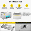 22l Ultrasonic Cleaner With Heater Timer Dentures 20-80? Water Drain