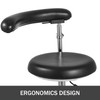 Medical Dental Stool Dentist Chair with 360 Degree Rotation Armrest PU Leather Assistant Stool Chair Height Adjustable Doctor Chair