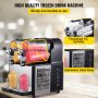 Commercial Slushy Machine, 3LX2 Tank Slush Drink Maker, 340W Frozen Drink Machine with Temperature Preservation, Stainless Steel Home Slush Frozen Drink Machine with Automatic Clean, Black