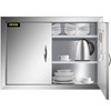BBQ Double Access Door 31W x 24H Inch, BBQ Door Stainless Steel Wall Construction Vertical, Outdoor Kitchen Door for BBQ Island, Grilling Station, Outside Cabinet