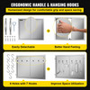 BBQ Double Access Door 31W x 24H Inch, BBQ Door Stainless Steel Wall Construction Vertical, Outdoor Kitchen Door for BBQ Island, Grilling Station, Outside Cabinet