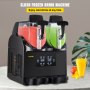 Commercial Slushy Machine, 2x2.5L Tank Margarita Machine, 380W Black Margarita Slush Maker, Temperature Slush 26°F to 28°Frozen Drink Maker, Perfect for Home Restaurants Cafes Bars