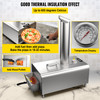 Outdoor Pizza Oven 12", Wood Fired Ovens, Stainless Steel Portable Pizza Oven, Wood Pellet Burning Pizza Maker Ovens with Accessories for Outdoor Cooking (Rectangle)