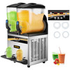 Margarita Machine, 15Lx2 Tank Commercial Slushy Machine, Slushie Machine 1000W, Commercial Margarita Maker, Smoothie Frozen Drink Maker for Supermarkets Cafes Restaurants Bars Home Use