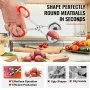 Meatball Maker Tongs, 2 PCS per Pack, 1.5" & 2.2" Meat Baller Scoops, Stainless Steel Cake Pop Scoop Ball Maker with Red & Blue Rubber Handles, Meatball Tongs for Meat Fruits Cake Ice Cream