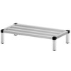 Aluminum Dunnage Rack, 48'' x 20'' Commercial Floor Food Shelf, 8'' Off The Floor, 1500lbs Capacity Aluminum Storage Rack, Commercial Food Service Storage in Restaurant, Kitchens, Shops