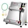Pizza Dough Roller Sheeter, Max 16" Automatic Commercial Dough Roller Sheeter, 370W Electric Pizza Dough Roller Stainless Steel, Suitable for Noodle Pizza Bread and Pasta Maker Equipment