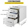 Outdoor Kitchen Drawers 14" W x 20.3" H x 23" D, Flush Mount Triple Access BBQ Drawers Stainless Steel with Handle, BBQ Island Drawers for Outdoor Kitchens or Patio Grill Station