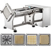Electric French Fry Cutter with 6mm 9mm 13mm and 8-Wedge Blade Potato Chip Cutter Machine 110V 40W Stainless Steel Electric Potato Cutter Horizontal