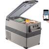 12 Volt Refrigerator 45L(48qt) Fast Cooling Portable Freezer with App Control(-4?~68?) Car Fridge with 12/24v DC & 110-240v AC for Travel, Camping and Home Use, 48 Quart, Black