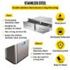 Outdoor Kitchen Drawers 30" W x 10" H x 20" D, Horizontal Double BBQ Access Drawers Stainless Steel with Handle, BBQ Island Drawers for Outdoor Kitchens or Patio Grill Station