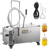 Mobile Fryer Filter, 116 LBS/58 L/15.32 Gal Capacity, 300W Oil Filtration System with 5 L/min Flow Rate, Frying Oil Filtering System with 10 L/min Pump Wheels Oil Hose, 110V/60Hz