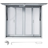 Concession Window, 36 x 36 inch, Aluminum Alloy Food Truck Service Window with 4 Horizontal Sliding Screen Windows & Awning Door & Drag Hook, Serving Window for Food Trucks Concession Trailers