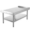 Stainless Steel Equipment Grill Stand, 48 x 30 x 24 Inches Stainless Table, Grill Stand Table with Adjustable Storage Undershelf, Equipment Stand