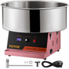 Electric Cotton Candy Machine, 19.7-inch Cotton Candy Maker, 1050W Candy Floss Maker, Pink Commercial Cotton Candy Machine with Stainless Steel Bowl