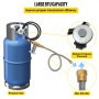 Fire Pit Installation Kit, 90K BTU Max Propane Fire Pit Hose Kit, CSA Certified Propane Connection Kit, Gas Mixer Regulator with Stainless Steel Hose & Chrome Key Valve for Propane Connection