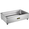 Commercial Food Warmer, Full-Size 1 Pot Steam Table with Lid, 9.5 Quart Electric Soup Warmers, Grade Stainless Steel Bain Marie Buffet Equipment, Fits 21 x 13.2 Pan, 400W, for Restaurant, Sliver