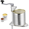 Commercial Can Opener, 18.9"/48cm Long, Stainless Steel Manual Table Can Opener for Up to 11.8"/30cm Tall, Fixed with Clamp or Screws, Ergonomic Swing Handle & One Spare Knife, for Restaurants