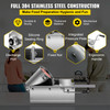 Horizontal Sausage Stuffer 3L/ 7Lbs Manual Sausage Maker With 5 Filling Nozzles Sausage Stuffing Machine For Home & Commercial Use Stainless Steel
