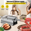 Horizontal Sausage Stuffer 3L/ 7Lbs Manual Sausage Maker With 5 Filling Nozzles Sausage Stuffing Machine For Home & Commercial Use Stainless Steel