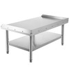 Stainless Steel Equipment Grill Stand, 60 x 30 x 24 Inches Stainless Table, Grill Stand Table with Adjustable Storage Undershelf, Equipment Stand Grill Table for Hotel, Home, Restaurant Kitchen