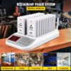 Restaurant Pager System 20 Coasters Max 98 Nursery Pager Wireless Paging Queuing Calling System 350-500m with Vibration, Flashing and Buzzer for Social Distance Food Truck Hotels Cafes